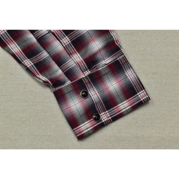 Red River Outfitters Mens Big & Tall Size XXL Western Pearl Snap Plaid Shirt - Picture 6 of 8